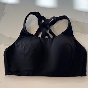 Lululemon Athletica Black Strappy Sports Bra